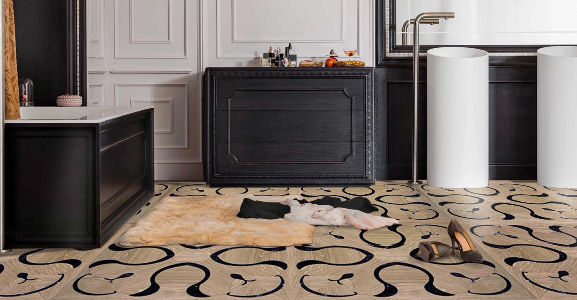 Geometric Inlays interior detail