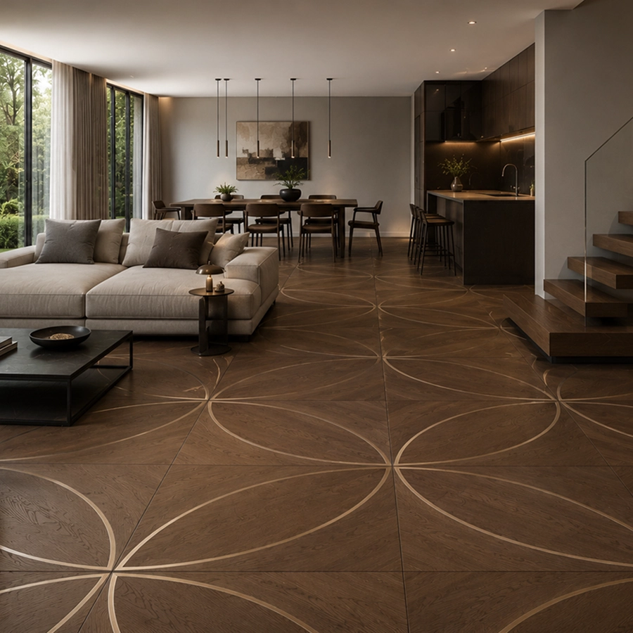 Geometric Inlays interior detail